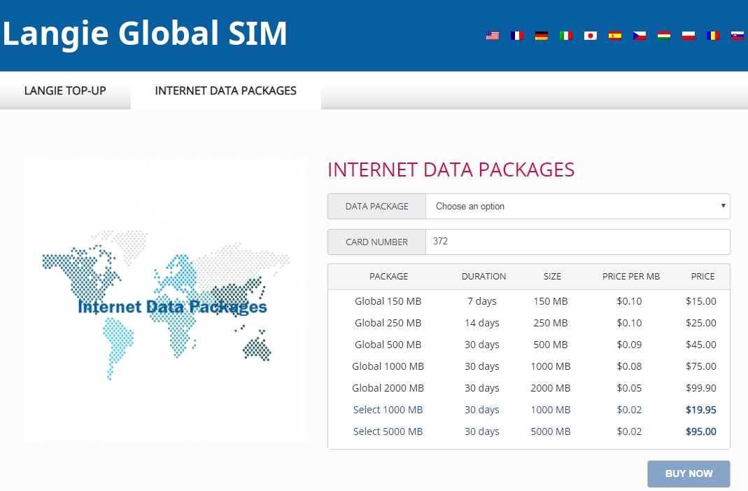 langie sim global adding credit