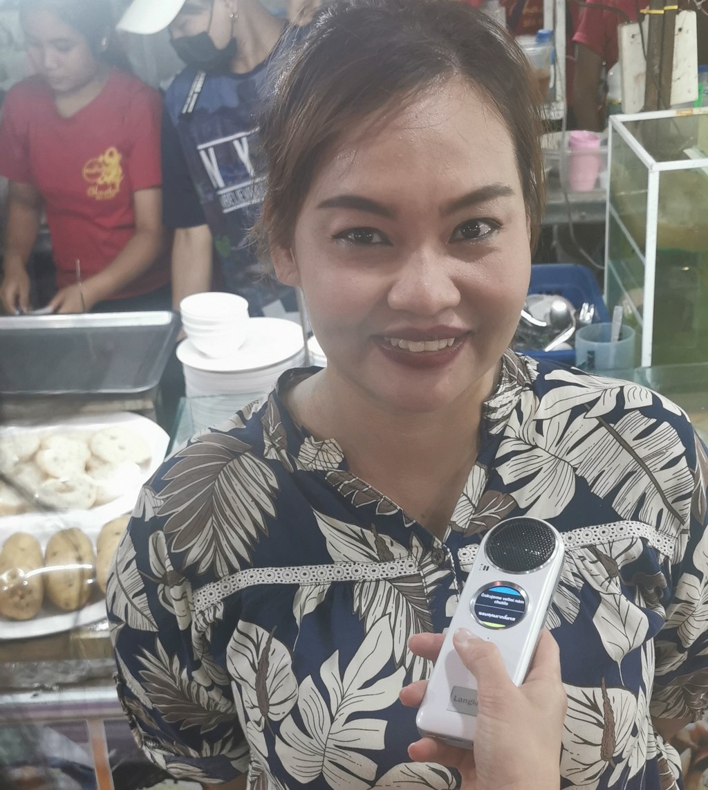 speech translator device langie